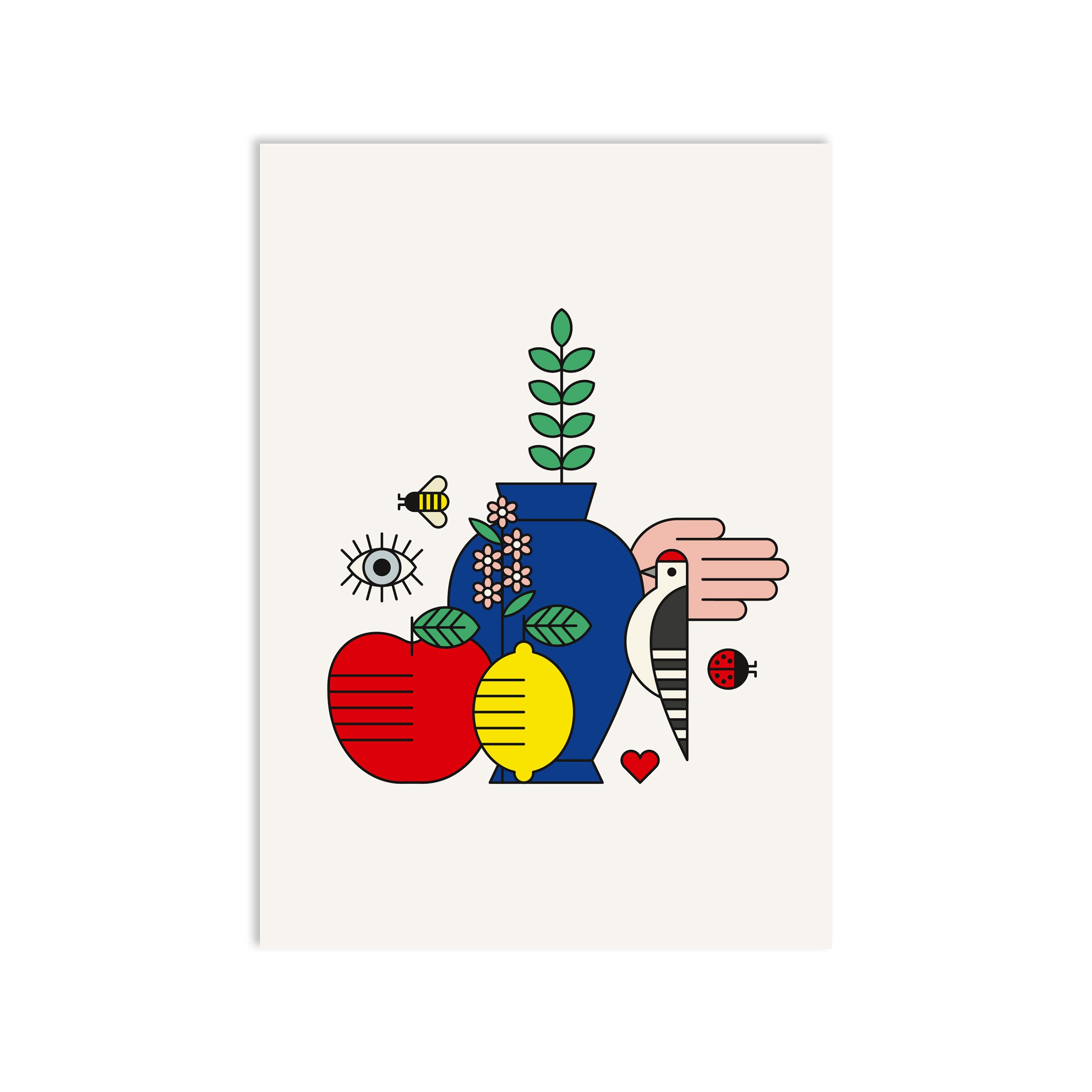 #0186 still life woodpecker – www.redfries.com