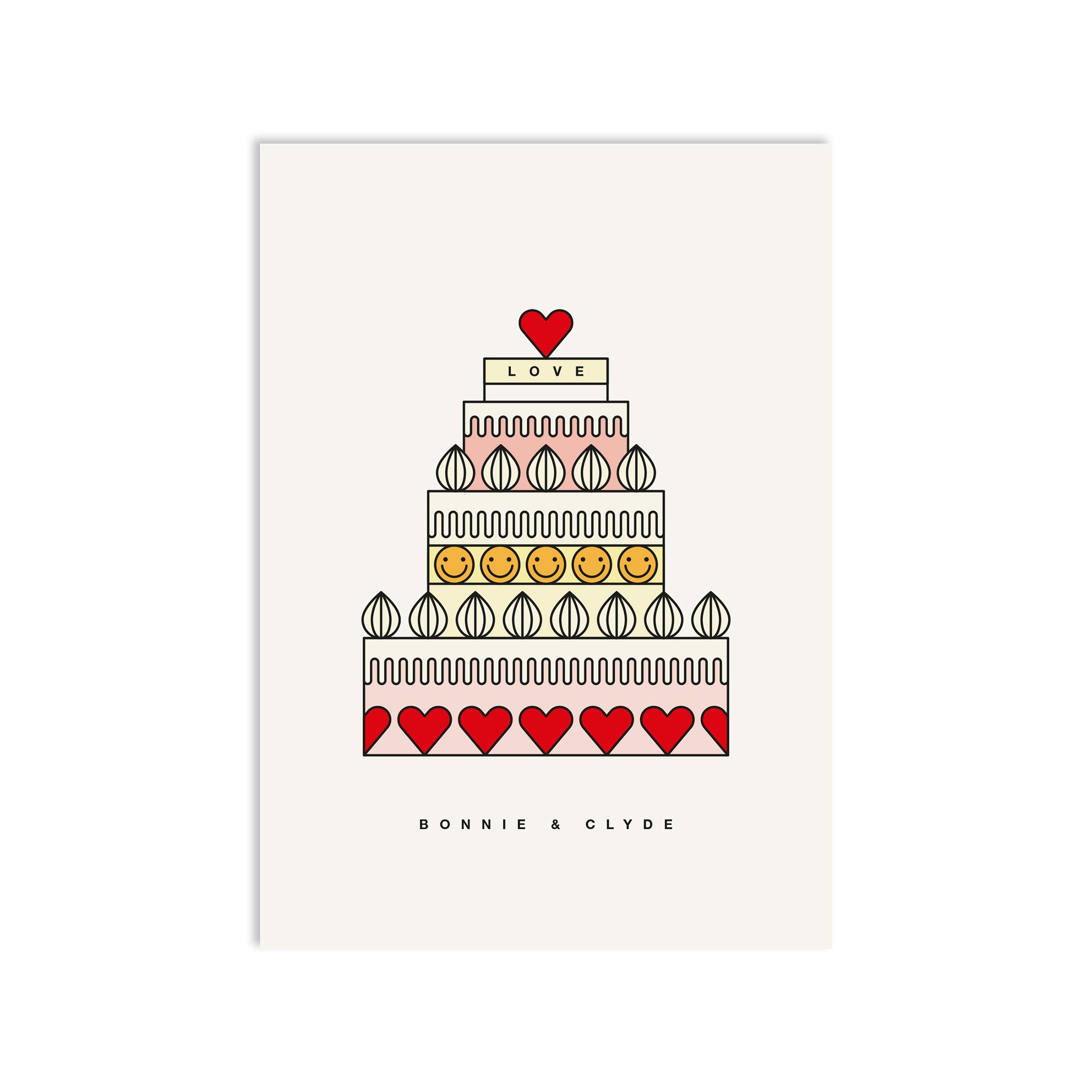 #0669 save the date buttercream cake