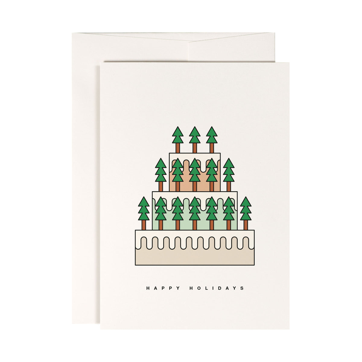 #0869 pine tree cake