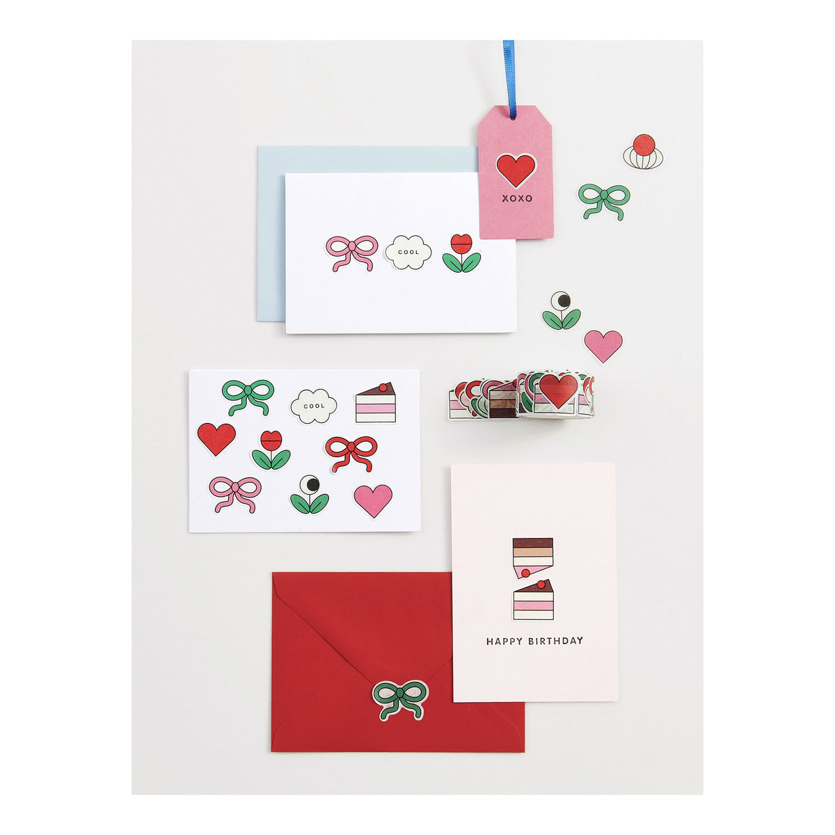 #0917 rico design washi stickers birthday