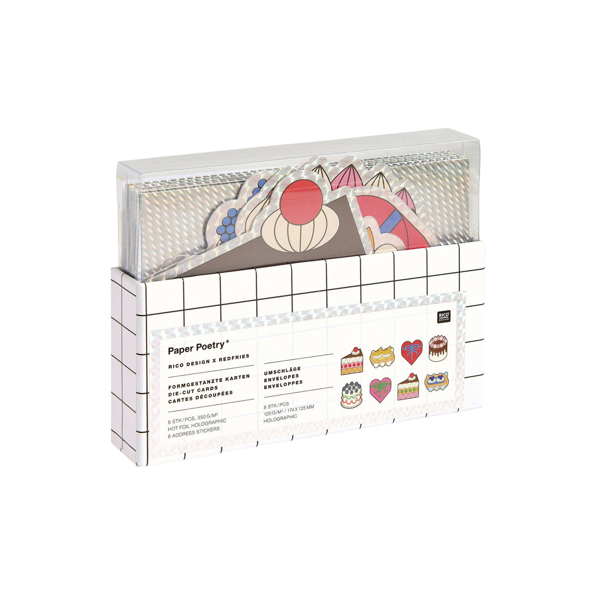 #0932 rico design die-cut cards birthday