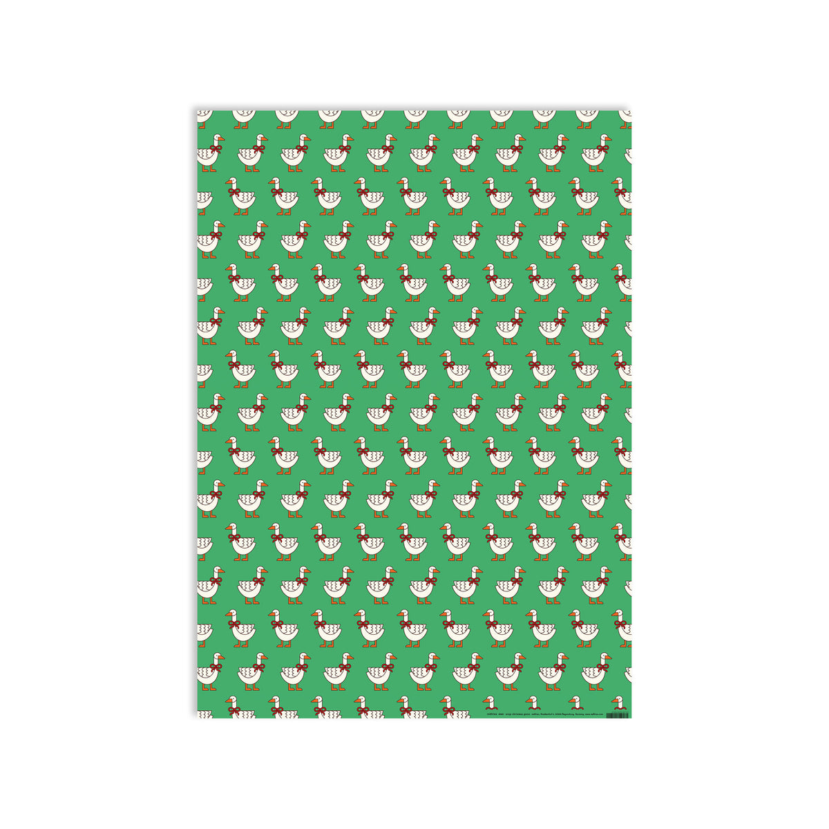 #0961 wrap christmas geese