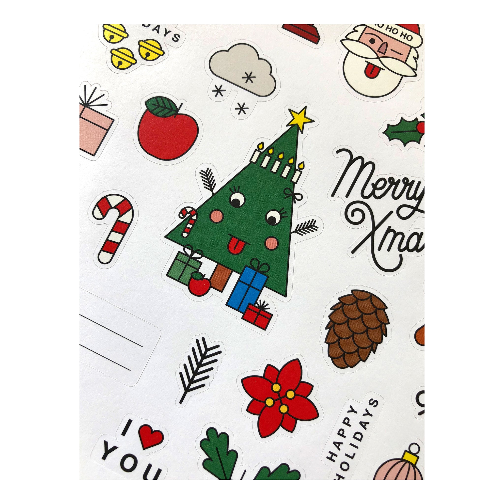 #0198 stickers xmas