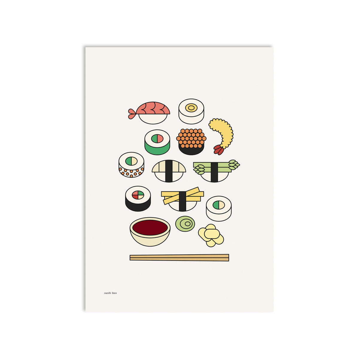 #0309 sushi box a3