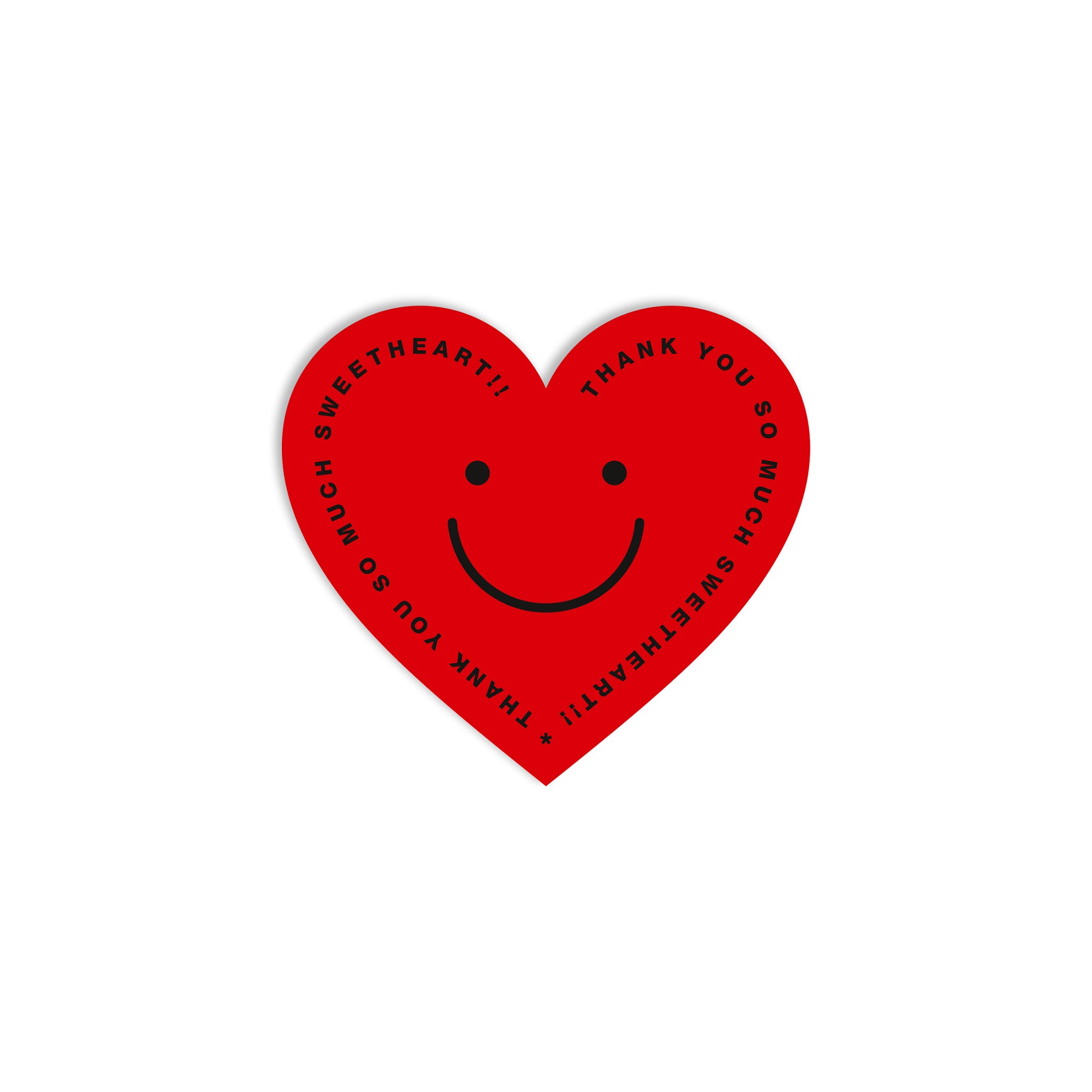 #0384 sticker heart red