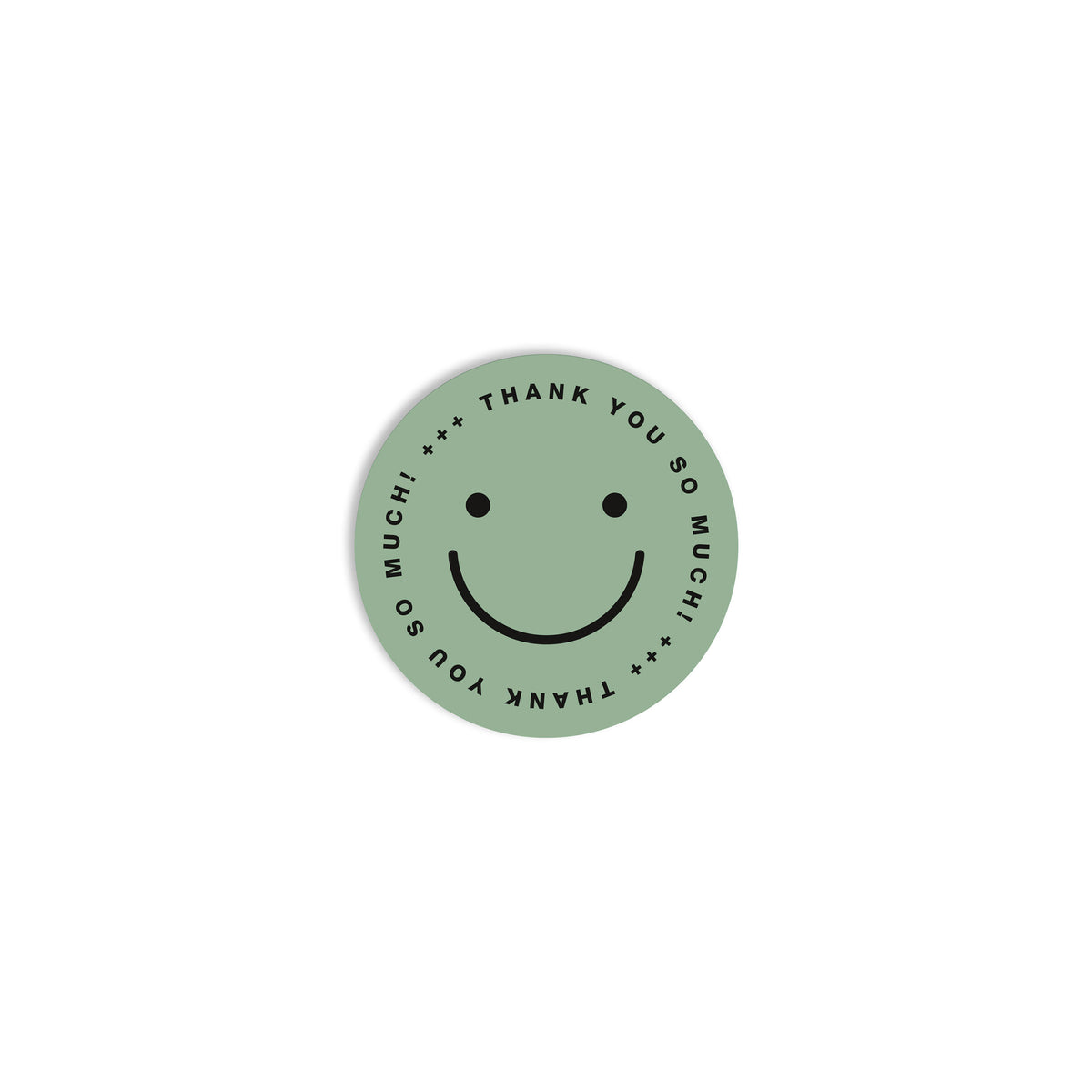 #0408 sticker smiley green