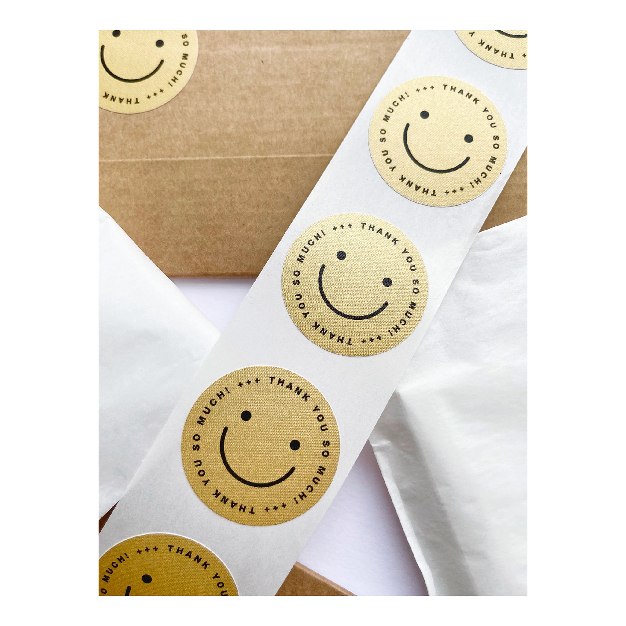 #0596 sticker smiley gold