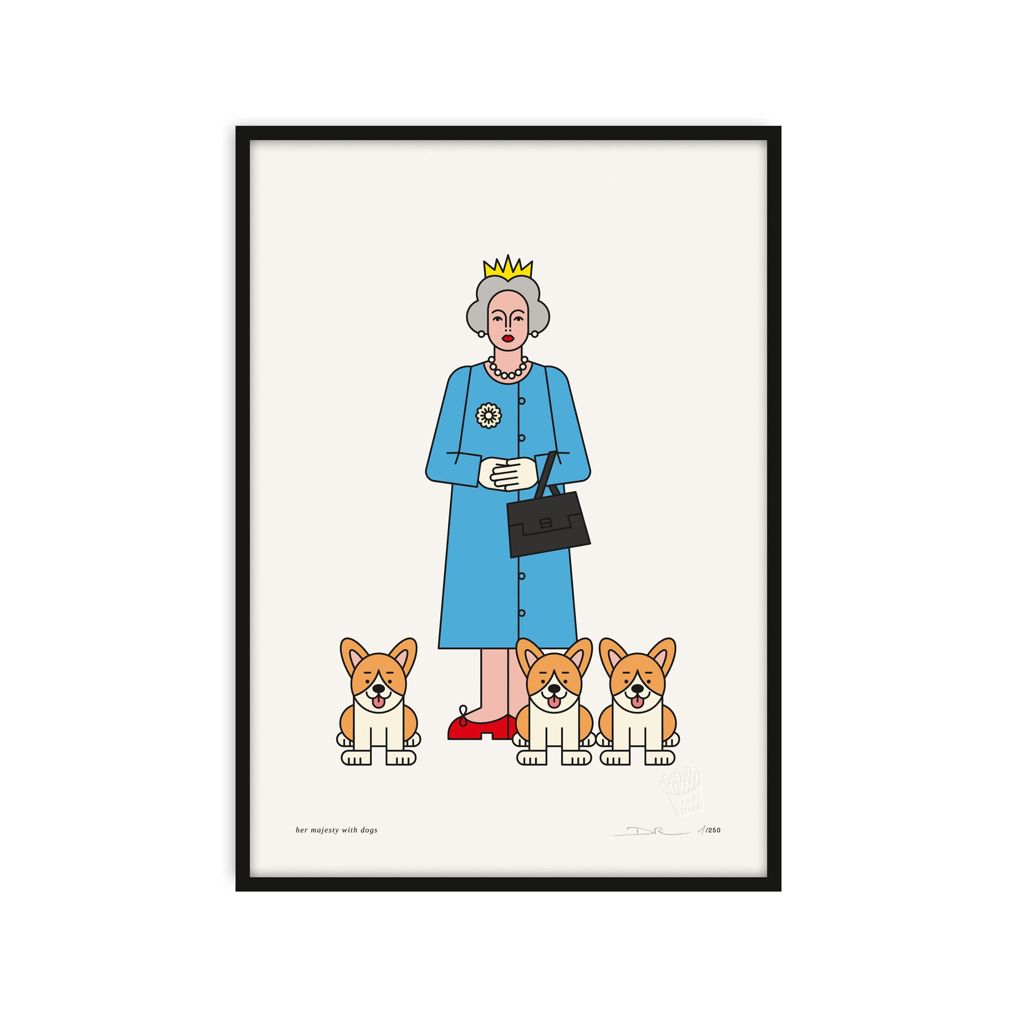 #0623 her majesty with dogs