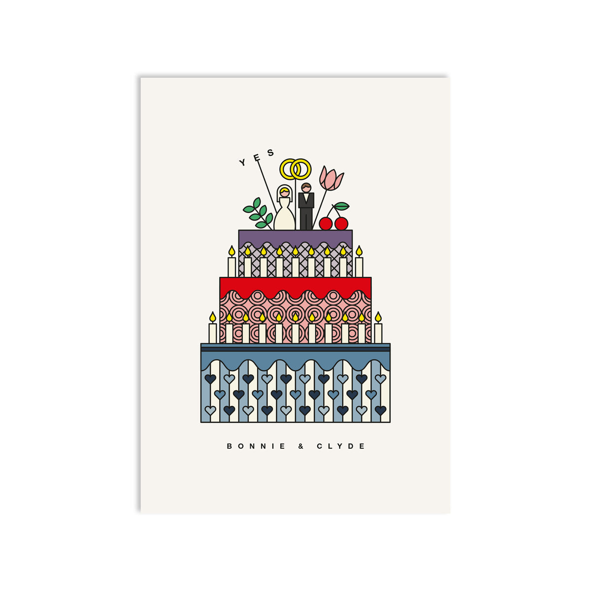 #0659 save the date fancy cake