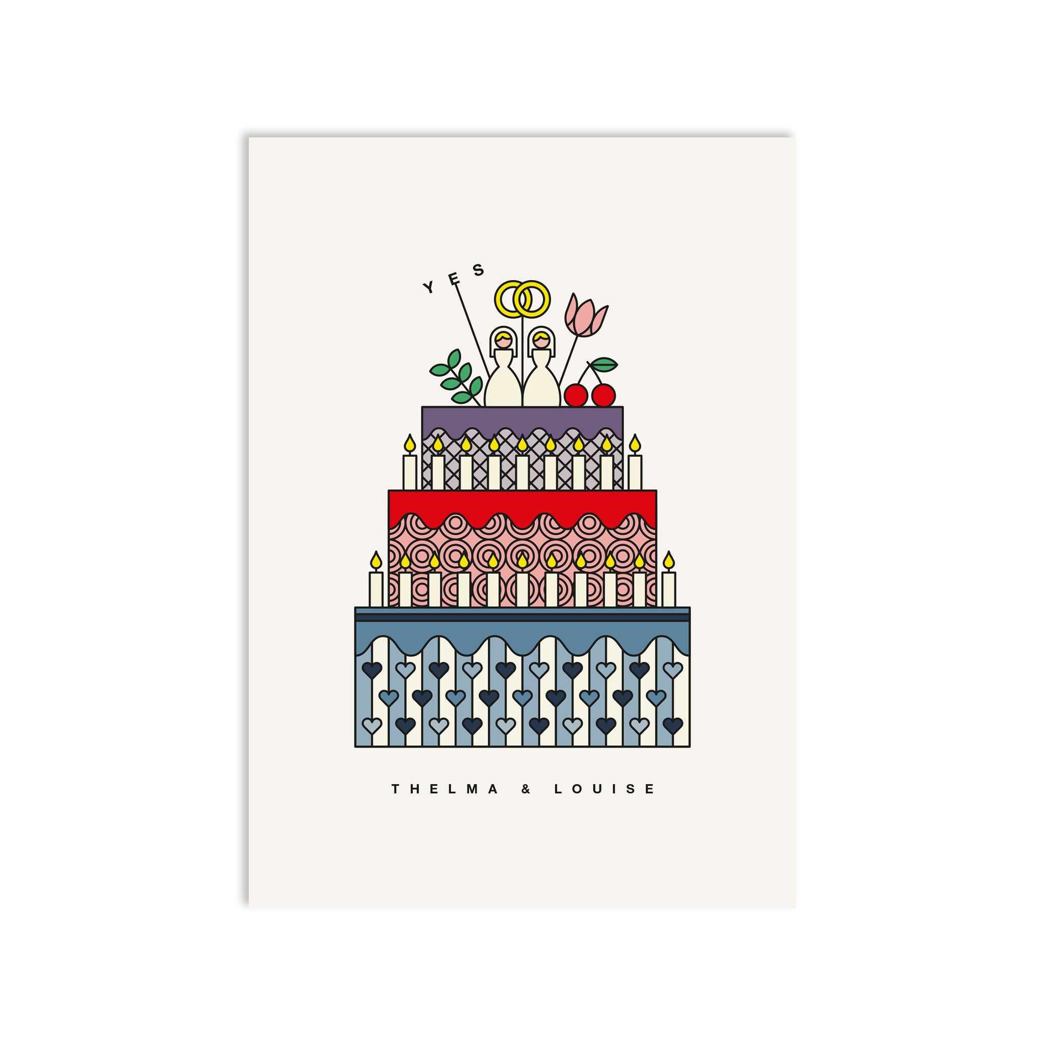 #0659 save the date fancy cake